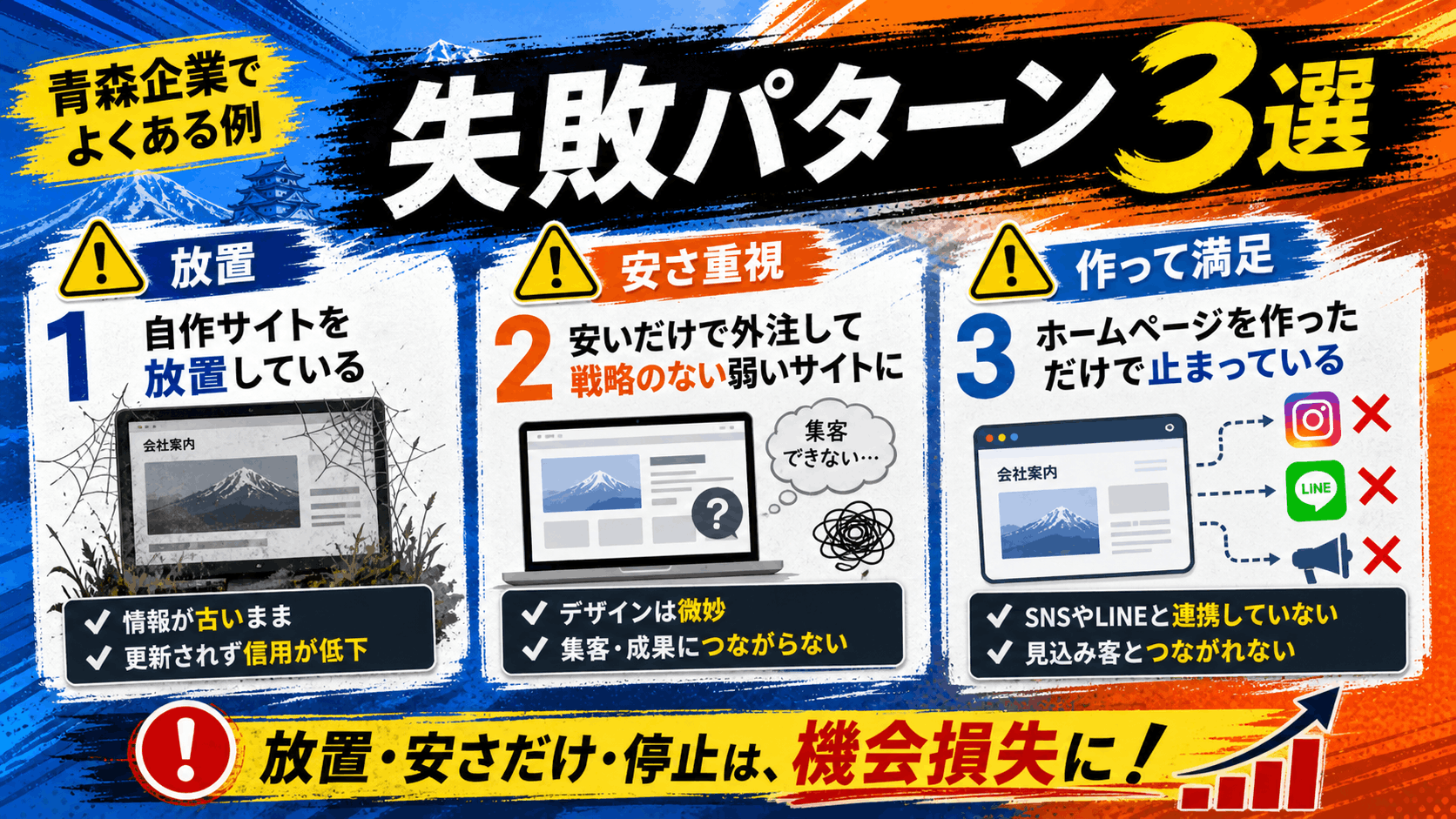 よくある失敗パターン3選
